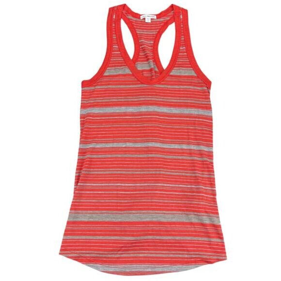 JAMES PERSE Striped Orange Women's Tank Size 2 - Picture 3 of 6